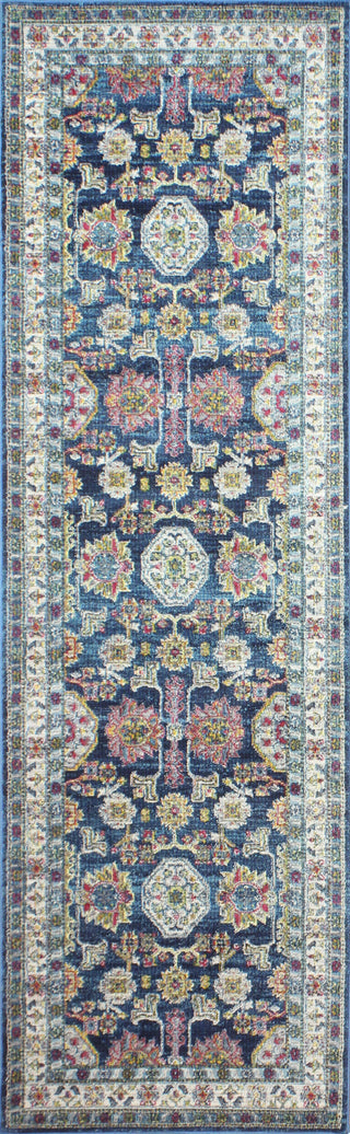 Bashian Charleston C186-RO38A Navy Area Rug