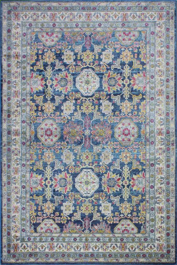 Bashian Charleston C186-RO38A Navy Area Rug