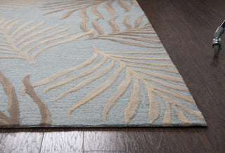 Rizzy Cabot Bay CA370A Seafoam Area Rug Corner Shot Feature