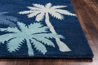 Rizzy Cabot Bay CA9462 Navy Area Rug Edge Shot
