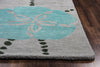 Rizzy Cabot Bay CA9464 Blue Area Rug Edge Shot