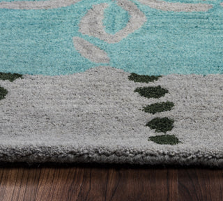 Rizzy Cabot Bay CA9464 Blue Area Rug Close Shot