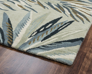 Rizzy Cabot Bay CA9470 Khaki Area Rug Corner Shot