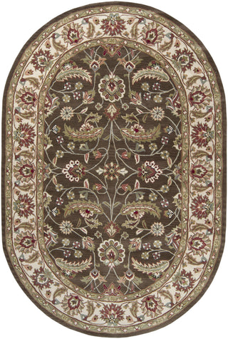 Surya Caesar CAE-1003 Chocolate Area Rug 6' x 9' Oval