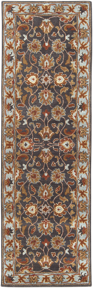 Surya Caesar CAE-1004 Charcoal Area Rug 2'6'' x 8' Runner