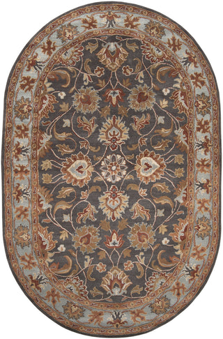 Surya Caesar CAE-1004 Charcoal Area Rug 6' x 9' Oval