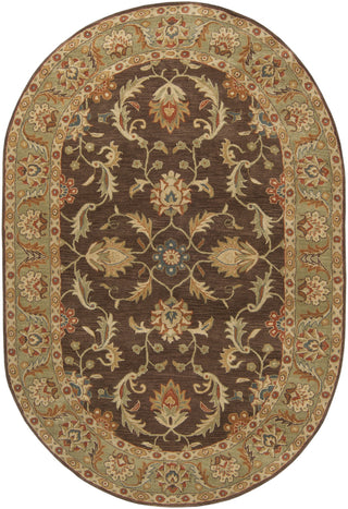 Surya Caesar CAE-1009 Chocolate Area Rug 6' x 9' Oval