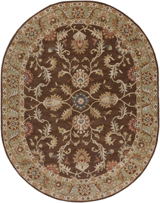 Surya Caesar CAE-1009 Chocolate Area Rug 8' x 10' Oval