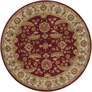 Surya Caesar CAE-1022 Burgundy Area Rug 8' Round