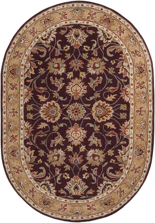 Surya Caesar CAE-1024 Eggplant Area Rug 6' x 9' Oval