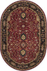Surya Caesar CAE-1031 Burgundy Area Rug 6' x 9' Oval