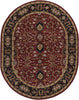 Surya Caesar CAE-1031 Burgundy Area Rug 8' x 10' Oval