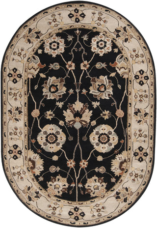 Surya Caesar CAE-1033 Charcoal Area Rug 6' x 9' Oval