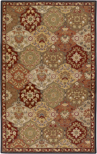 Surya Caesar CAE-1034 Rust Area Rug 5' x 8'