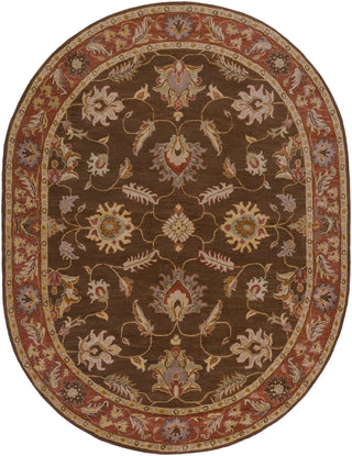 Surya Caesar CAE-1036 Chocolate Area Rug 8' x 10' Oval