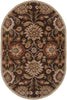 Surya Caesar CAE-1051 Chocolate Area Rug 6' x 9' Oval