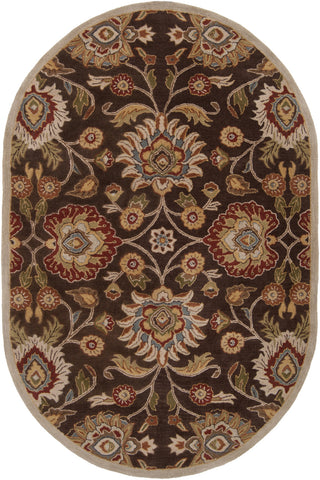 Surya Caesar CAE-1051 Chocolate Area Rug 6' x 9' Oval