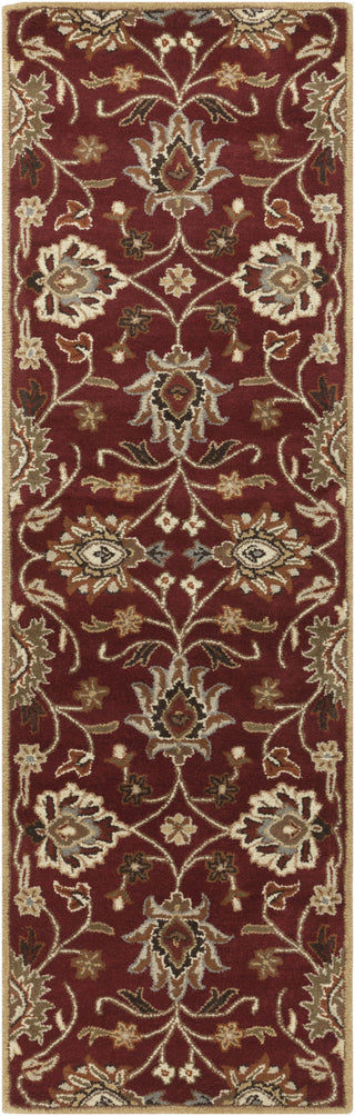 Surya Caesar CAE-1061 Burgundy Area Rug 2'6'' x 8' Runner