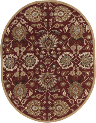 Surya Caesar CAE-1061 Burgundy Area Rug 8' x 10' Oval