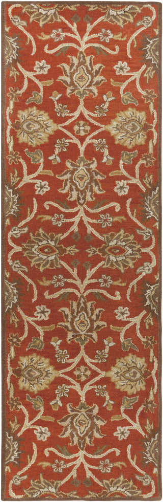 Surya Caesar CAE-1062 Rust Area Rug 2'6'' x 8' Runner