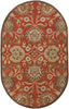 Surya Caesar CAE-1062 Rust Area Rug 6' x 9' Oval