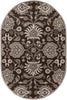 Surya Caesar CAE-1063 Chocolate Area Rug 6' x 9' Oval