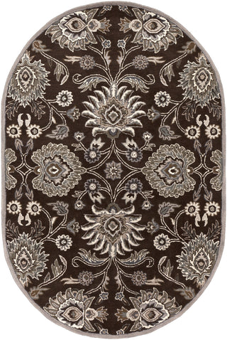 Surya Caesar CAE-1063 Chocolate Area Rug 6' x 9' Oval