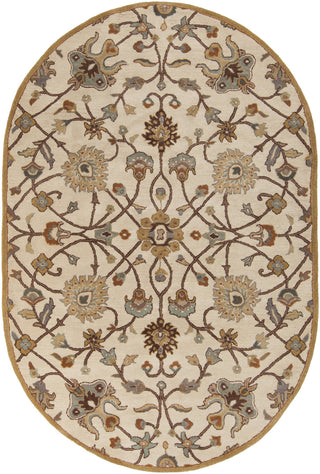 Surya Caesar CAE-1081 Beige Area Rug 6' x 9' Oval