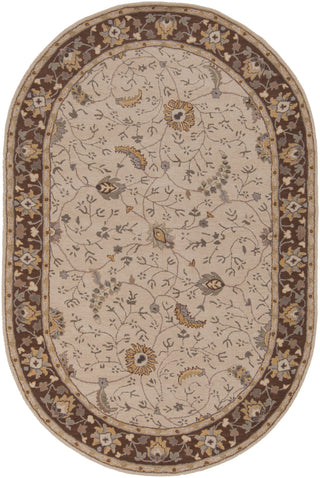 Surya Caesar CAE-1082 Beige Area Rug 6' x 9' Oval