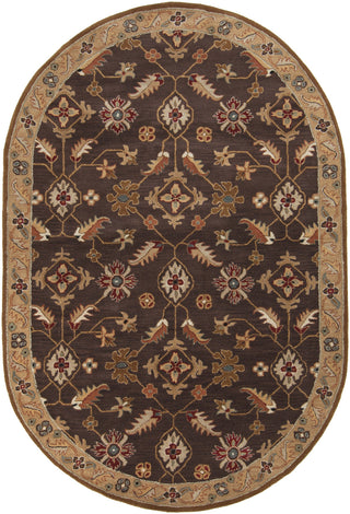 Surya Caesar CAE-1083 Chocolate Area Rug 6' x 9' Oval