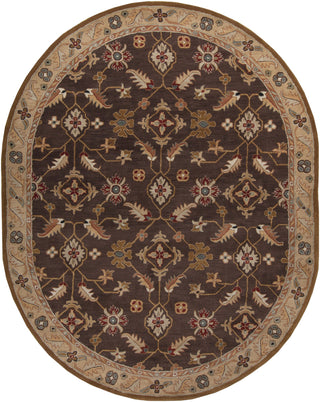 Surya Caesar CAE-1083 Chocolate Area Rug 8' x 10' Oval