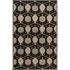 Surya Caesar CAE-1092 Black/Brown Area Rug 5' x 8'