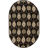 Surya Caesar CAE-1092 Black/Brown Area Rug 6' x 9' Oval