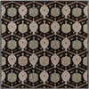 Surya Caesar CAE-1092 Black/Brown Area Rug 8' Square