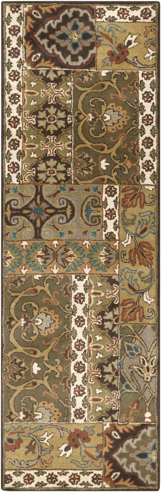 Surya Caesar CAE-1139 Olive Area Rug 2'6'' x 8' Runner