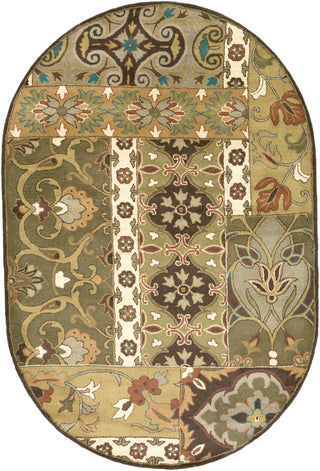 Surya Caesar CAE-1139 Olive Area Rug 6' x 9' Oval