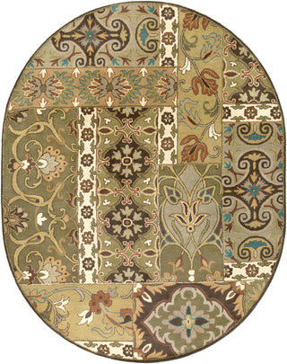 Surya Caesar CAE-1139 Olive Area Rug 8' x 10' Oval