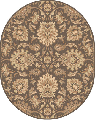 Caesar CAE-1174 Brown Area Rug by Surya 8' X 10' Oval