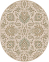 Caesar CAE-1177 White Area Rug by Surya 8' X 10' Oval