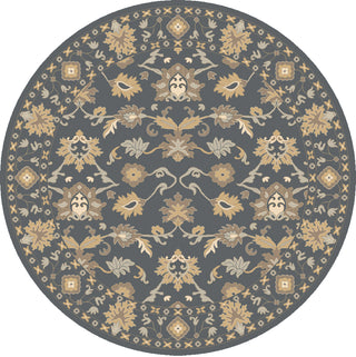 Caesar CAE-1180 Black Area Rug by Surya 8' Round