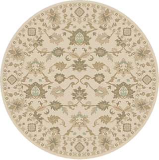 Surya Caesar CAE-1182 White Area Rug 8' Round