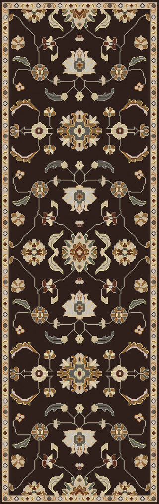 Caesar CAE-1183 Black Area Rug by Surya 2'6'' X 8' Runner