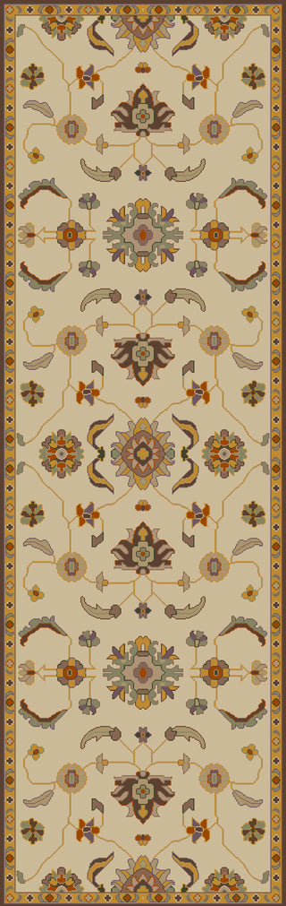 Caesar CAE-1185 White Area Rug by Surya 2'6'' X 8' Runner