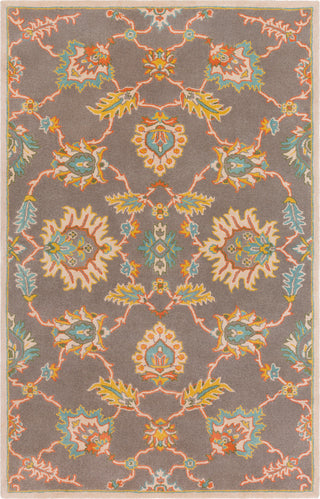 Surya Caesar CAE-1193 Burnt Orange Teal Mustard Taupe Dark Green Area Rug main image