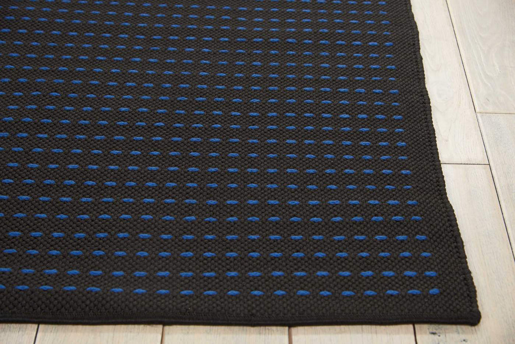 Seattle CK740 Black/Cobalt Area Rug by Calvin Klein Main Image Feature