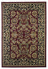 KAS Cambridge 7301 Red/Black Kashan Machine Woven Area Rug