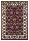 KAS Cambridge 7306 Red/Ivory Floral Agra Machine Woven Area Rug