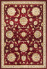KAS Cambridge 7355 Red Allover Mahal Machine Woven Area Rug