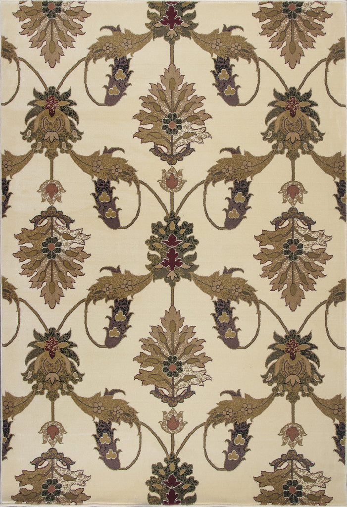 KAS Cambridge 7365 Ivory Palazzo Machine Woven Area Rug