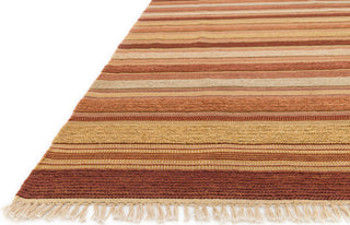 Loloi Camden CM-03 Rust / Multi Area Rug Corner Shot Feature